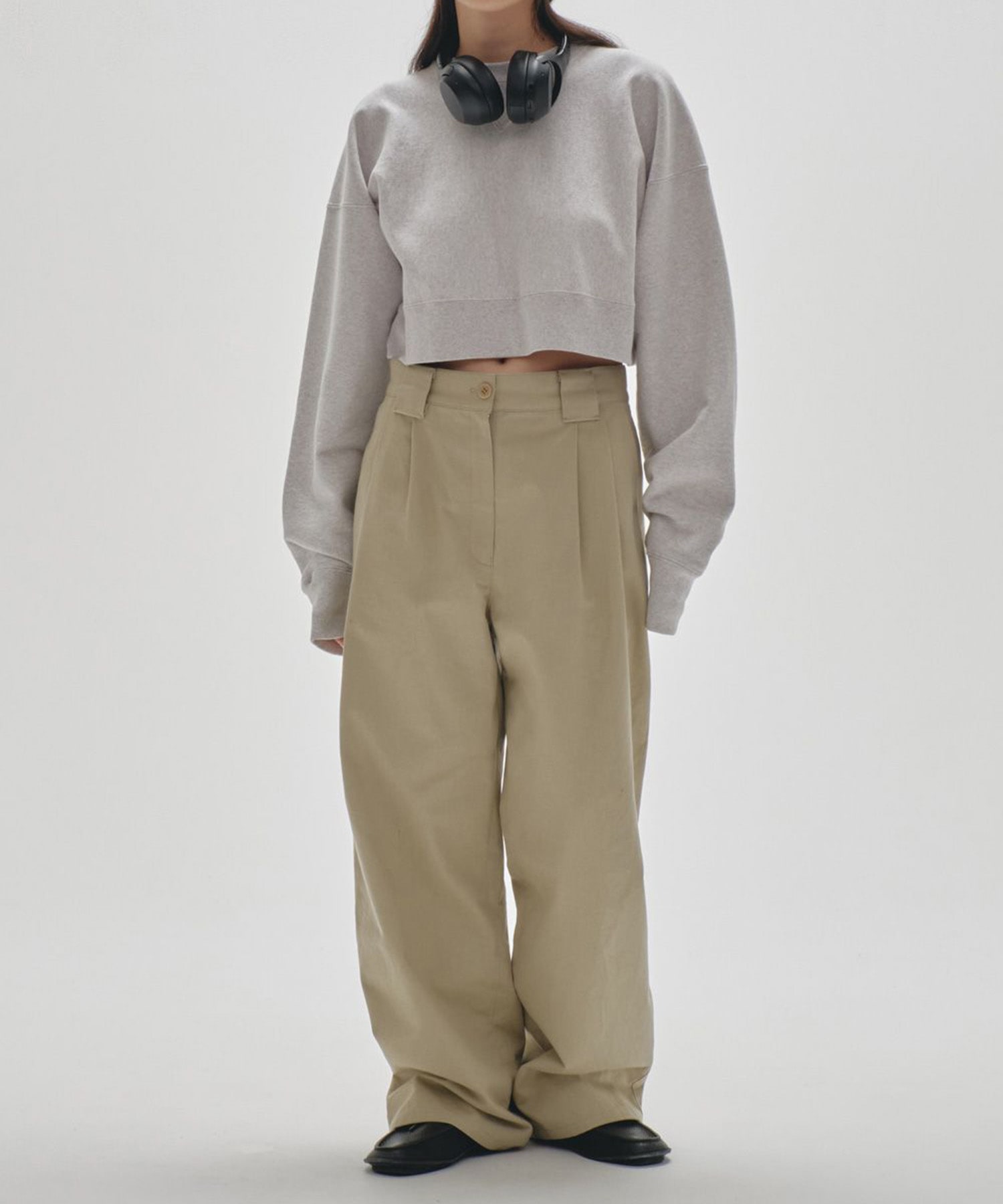 Cropped Sweat Pullover(FREE LIGHT GREY): TODAYFUL: WOMENS