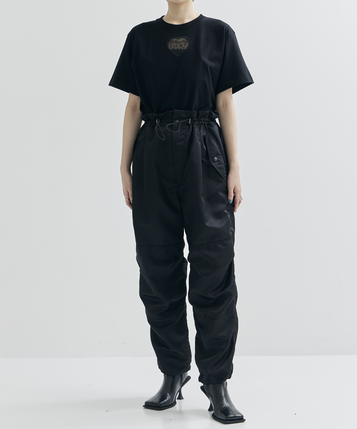 Drawcord Cargo PANT(2 BLACK): UJOH: WOMENS｜ STUDIOUS ONLINE公式