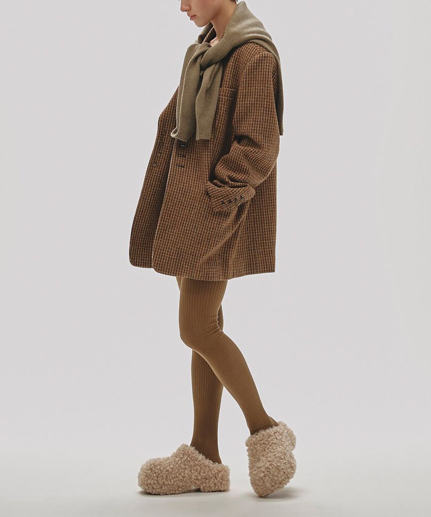 Wool100% Check Jacket(36 CAMEL): TODAYFUL: WOMENS｜ STUDIOUS