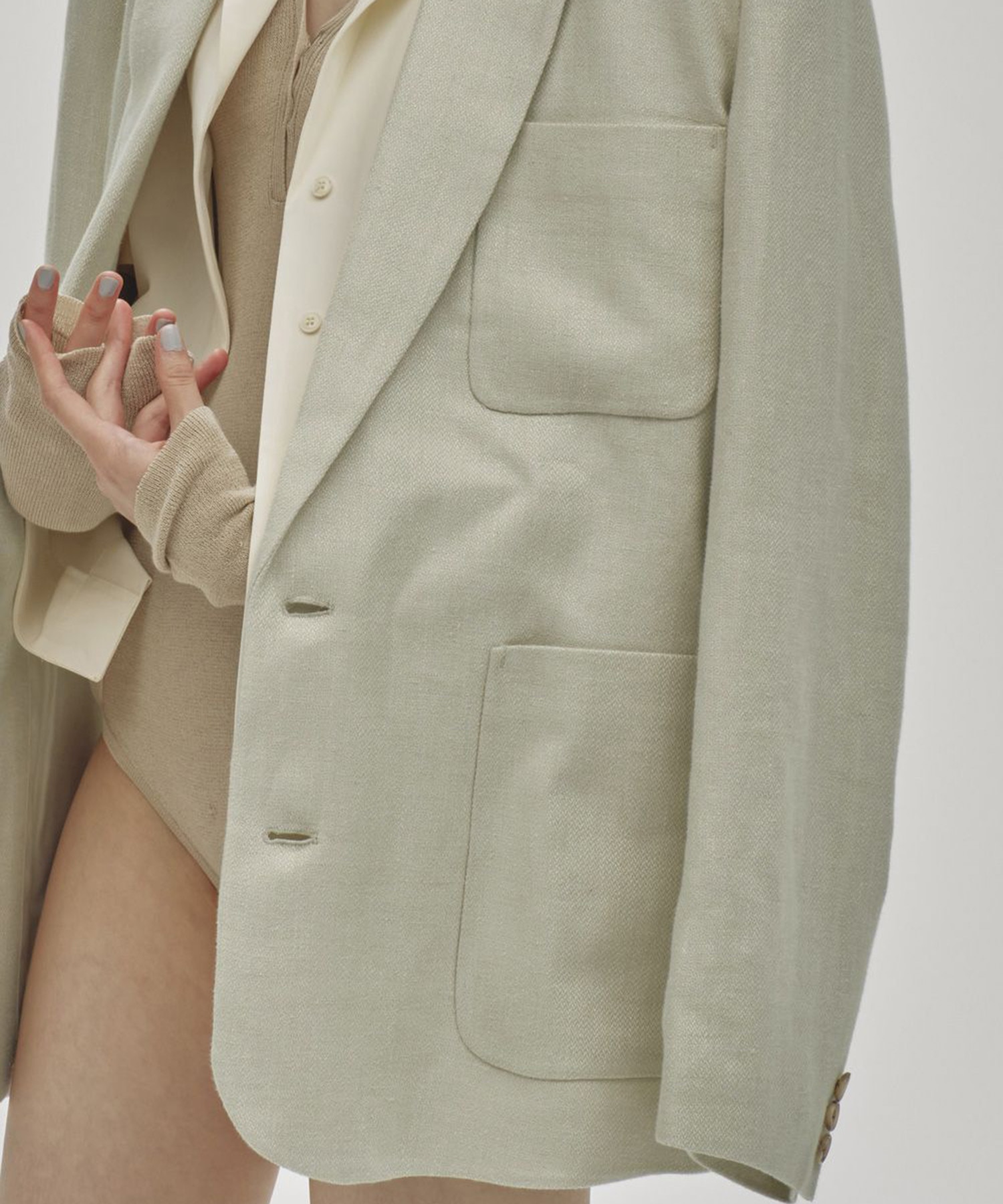 Boyfriend Linen Jacket(36 SAGE): TODAYFUL: WOMENS｜ STUDIOUS