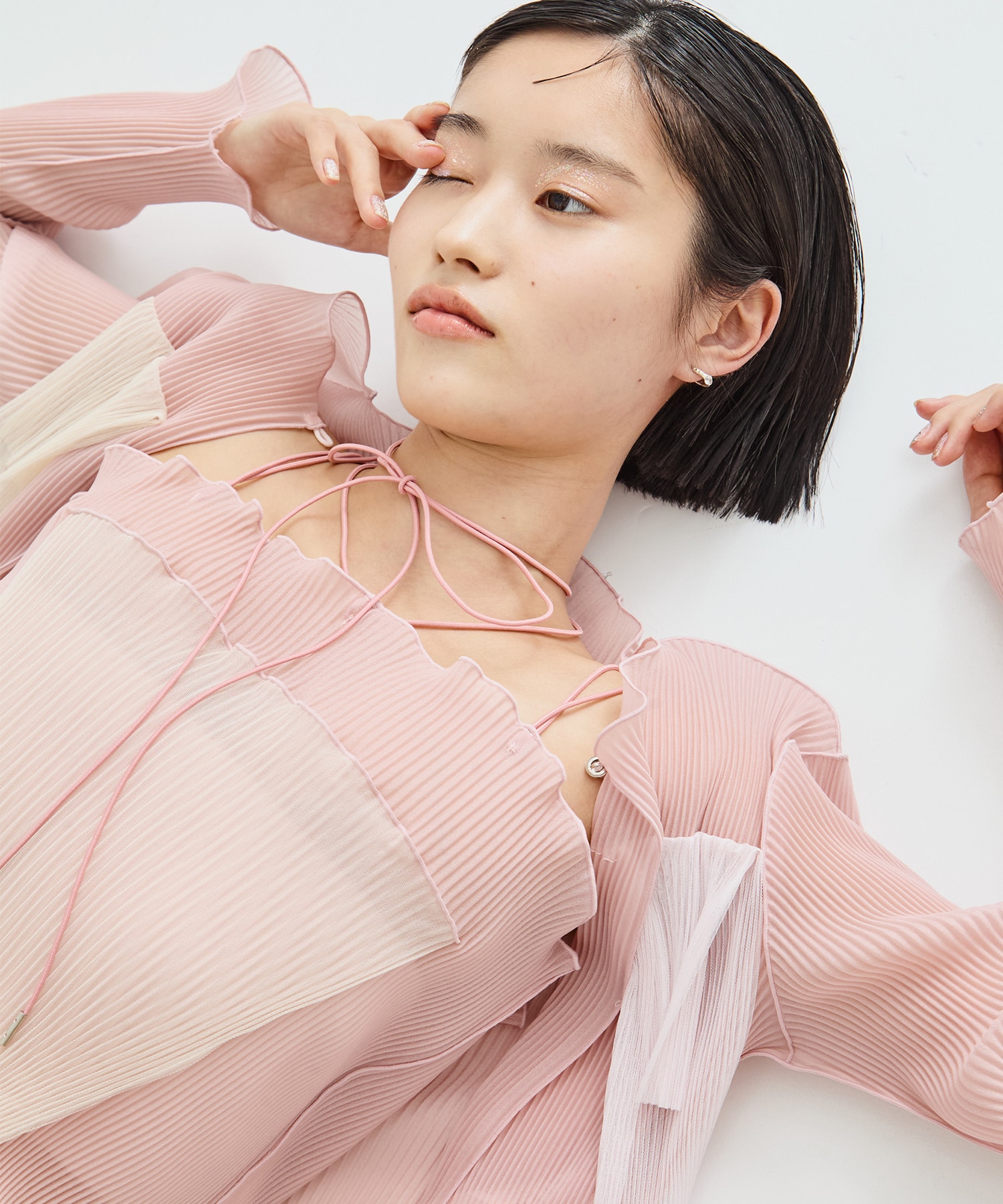 別注SHEER CARDIGAN(FREE PINK): kotohayokozawa: WOMENS｜ STUDIOUS