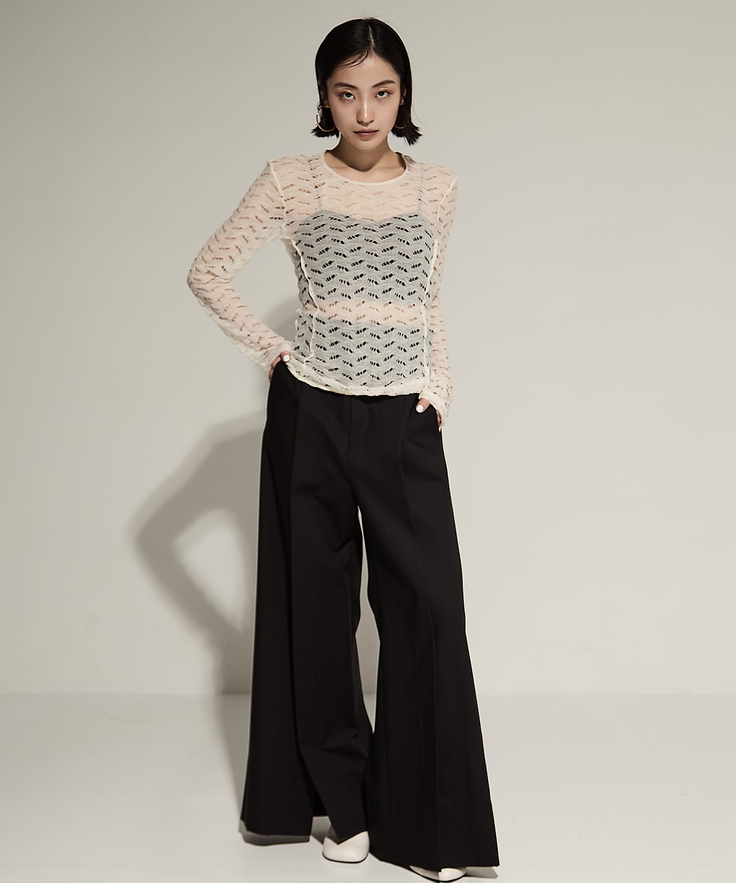 Jacquard Long T-shirts(FREE ECRU): TODAYFUL: WOMENS｜ STUDIOUS