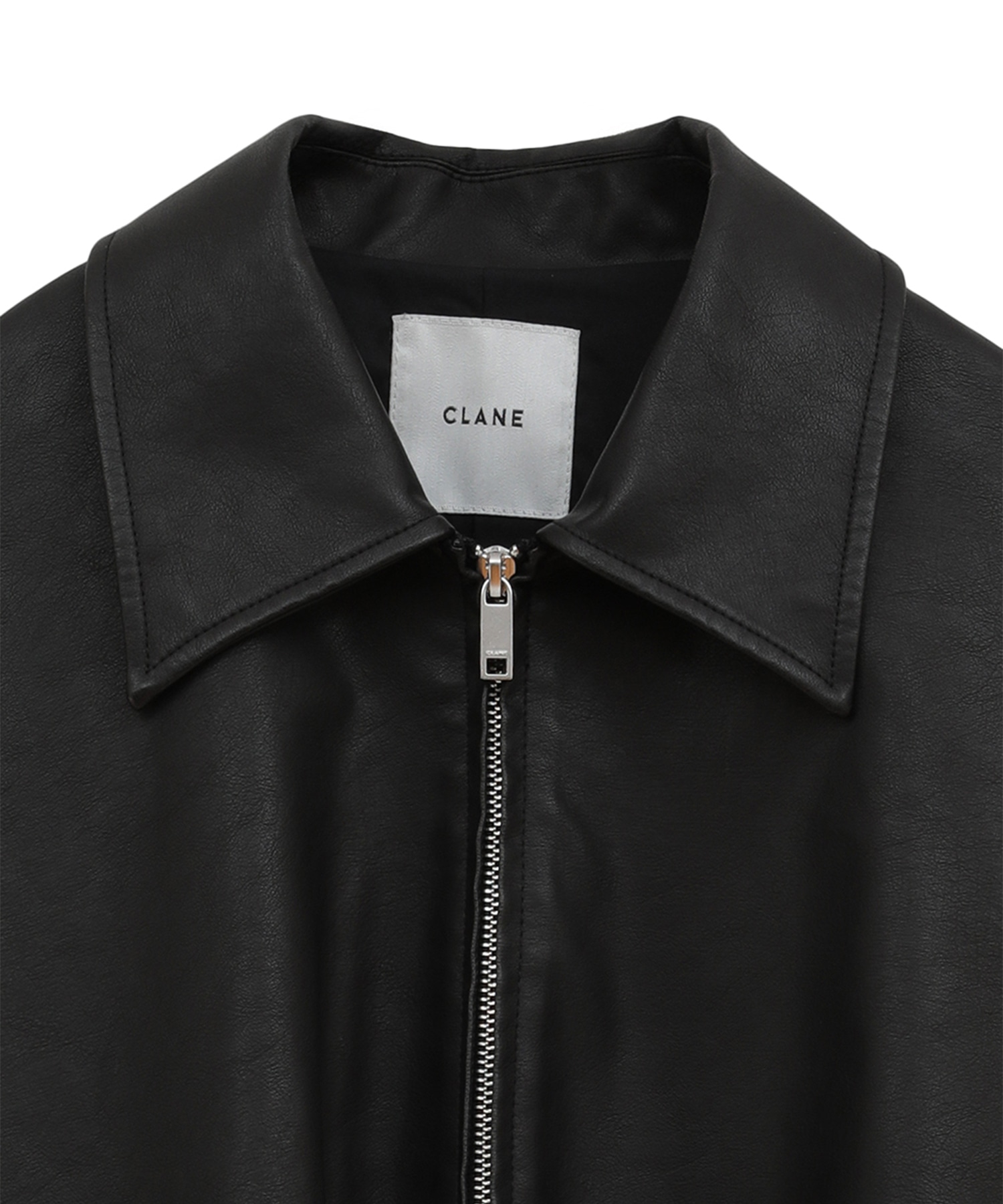 FAKE LEATHER BALLOON JACKET(1 BLACK): CLANE: WOMENS｜ STUDIOUS