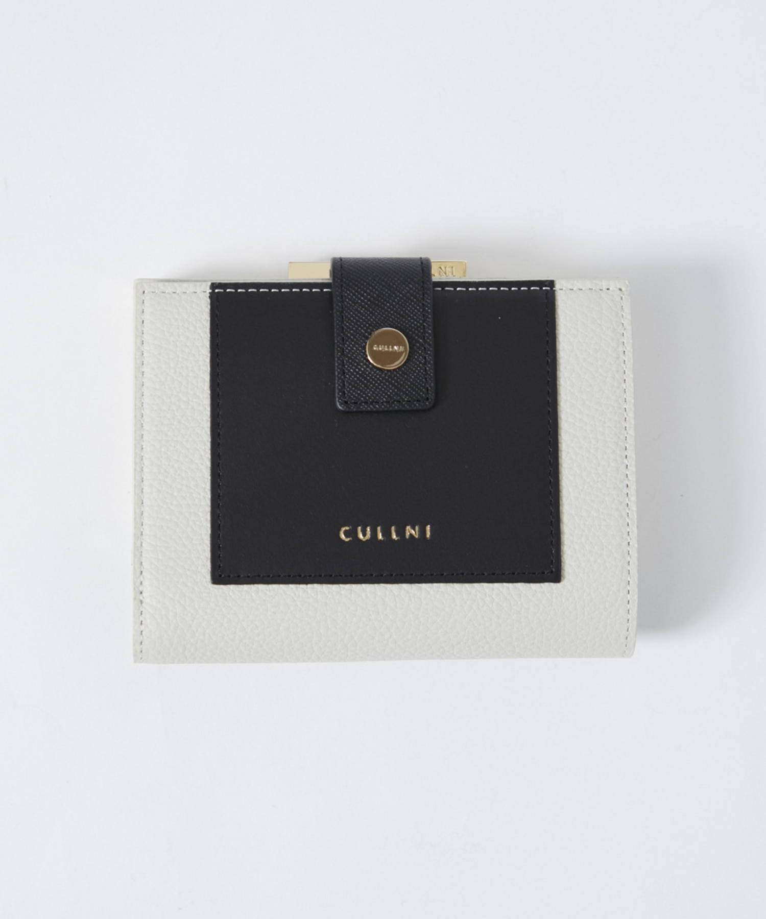Leather Combination wallet With A Clasp | CULLNI