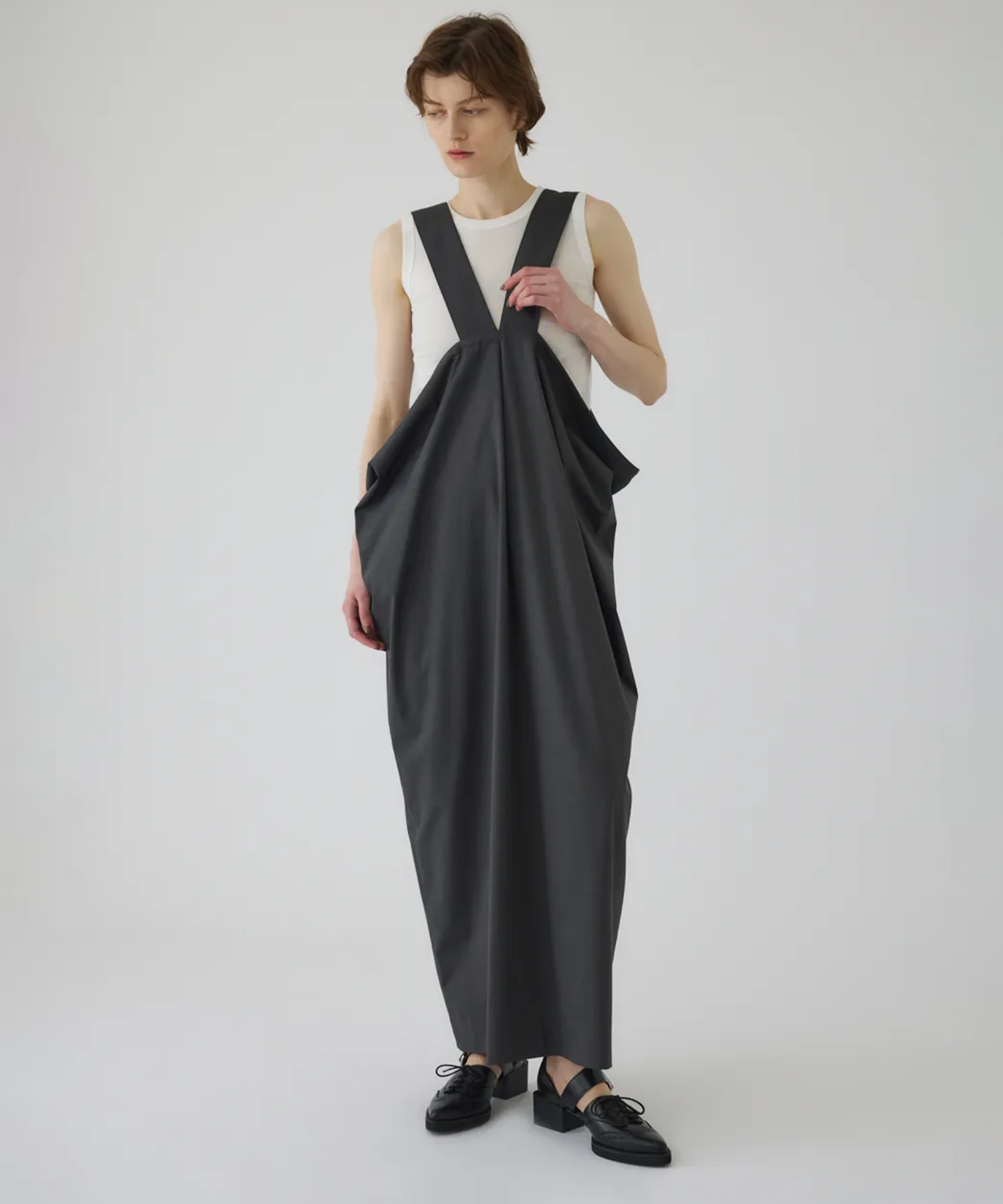 Drape jumper SK(36 DARK GREY): RIM.ARK: WOMENS｜ STUDIOUS ONLINE