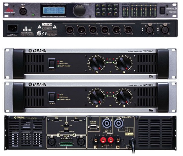 パワーアンプ レンタル YAMAHA XP7000×2 DriverRackPA set | 音楽堂