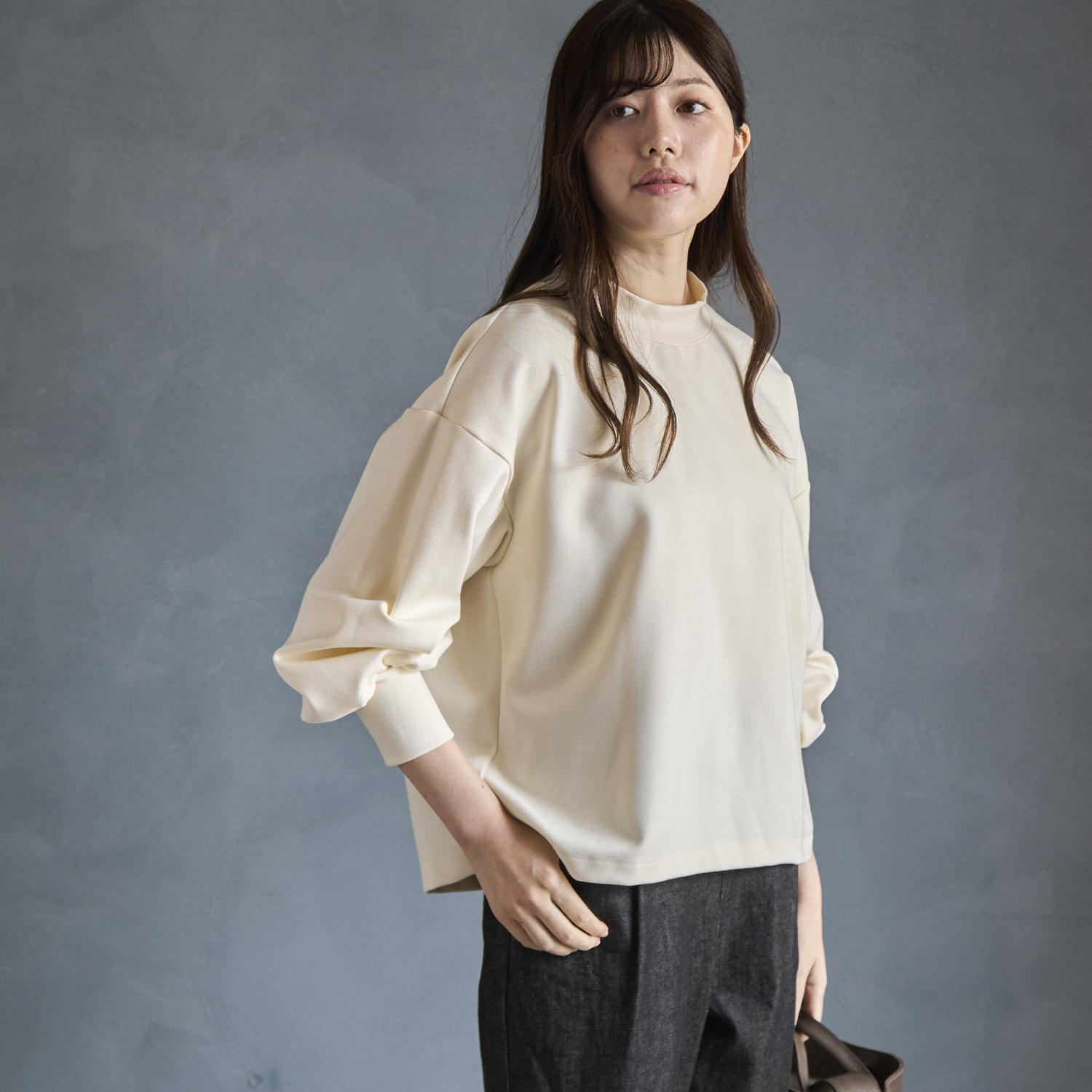 Kilka/家で洗えてシワになりにくいあったかプルオーバー -洗濯機で洗え