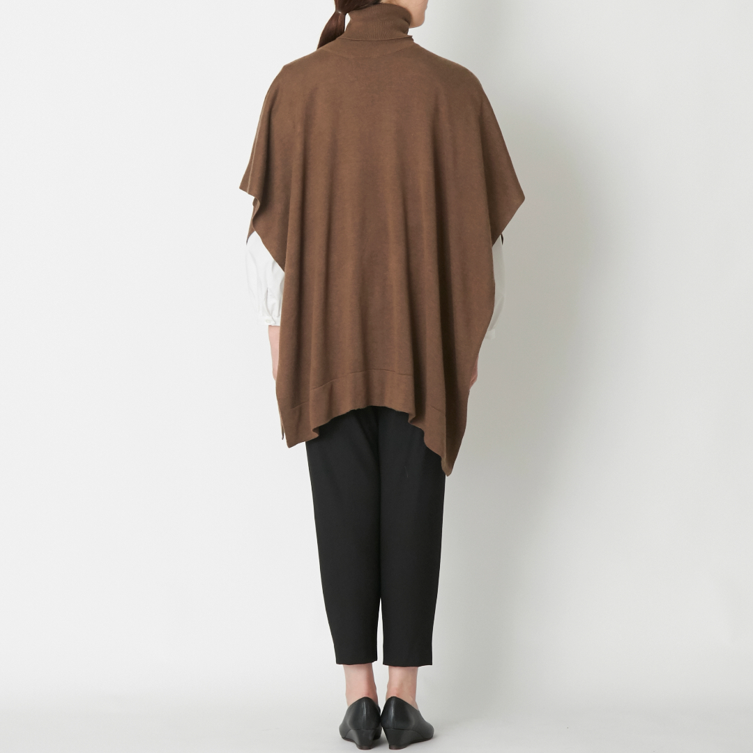 DRESS HERSELF/シルクカシミヤマルチポンチョ -多彩な着こなしを