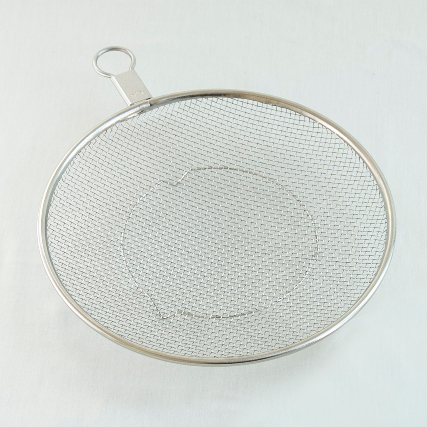 Three Snow 新越ワークス/ざる屋のステンレス盆ざる 大（27cm） -平ら