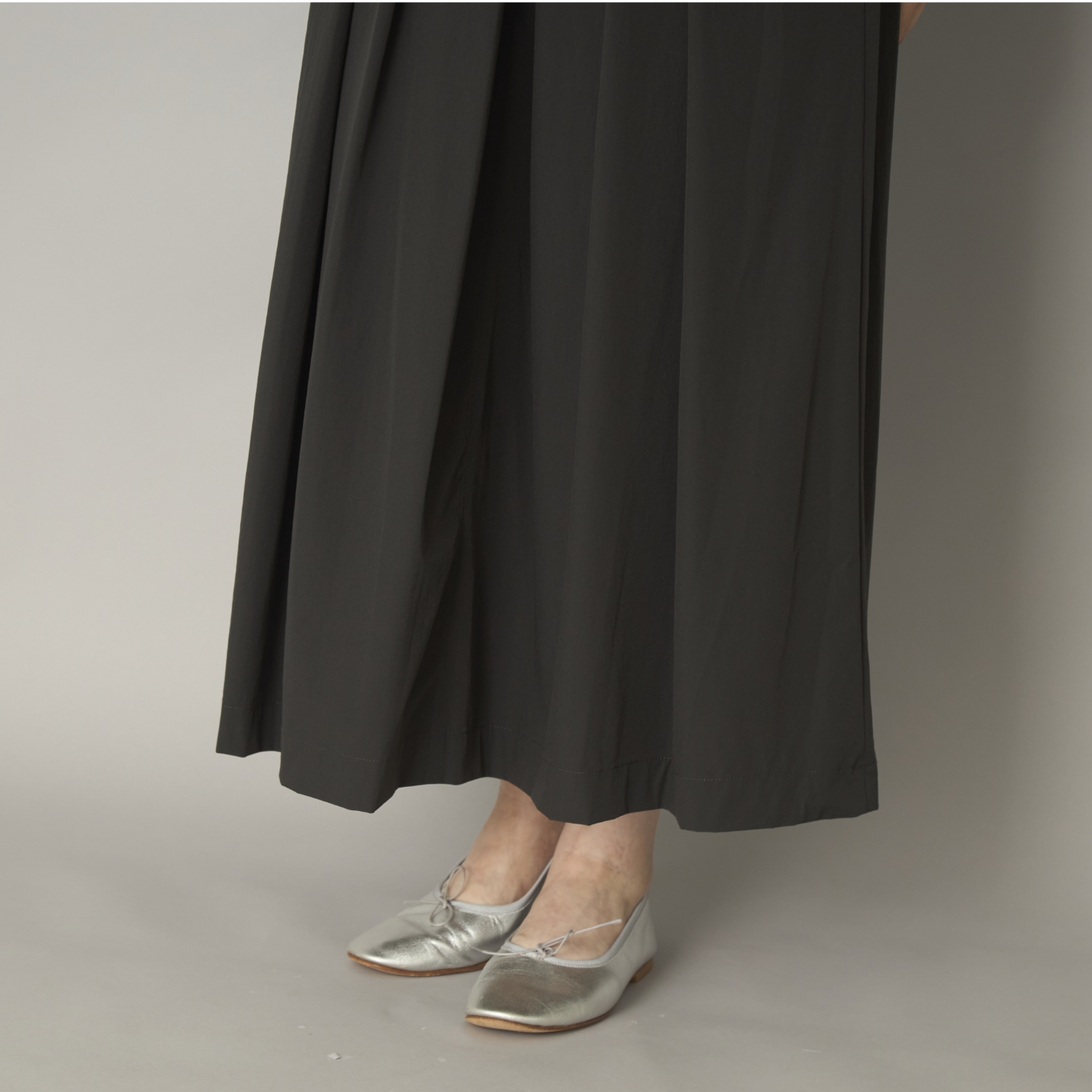 lelill/ベルテッドフレアスカート -ベルト調節で好きな位置で穿ける