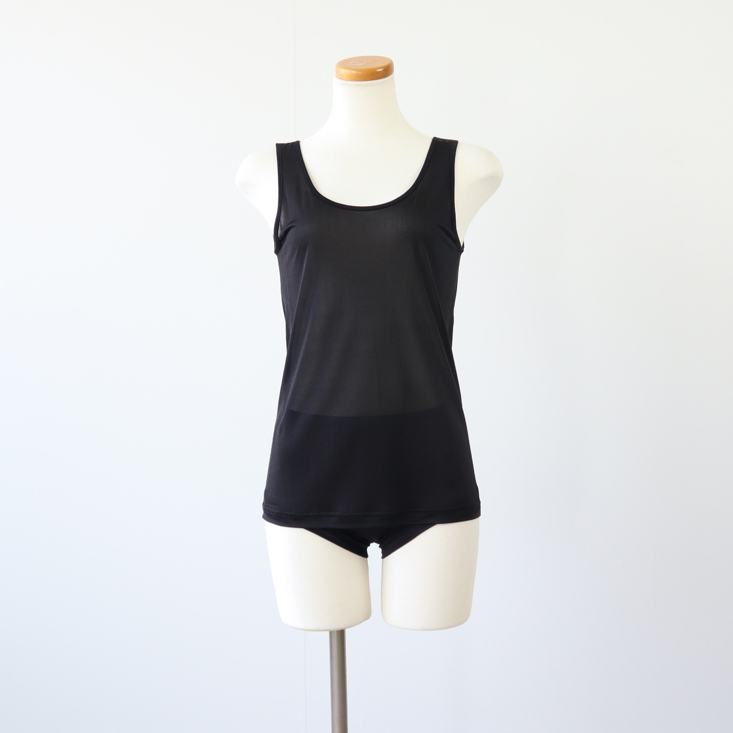 MALYNE SILK/正絹シルク100%インナー タンクトップ -締め付け感なし