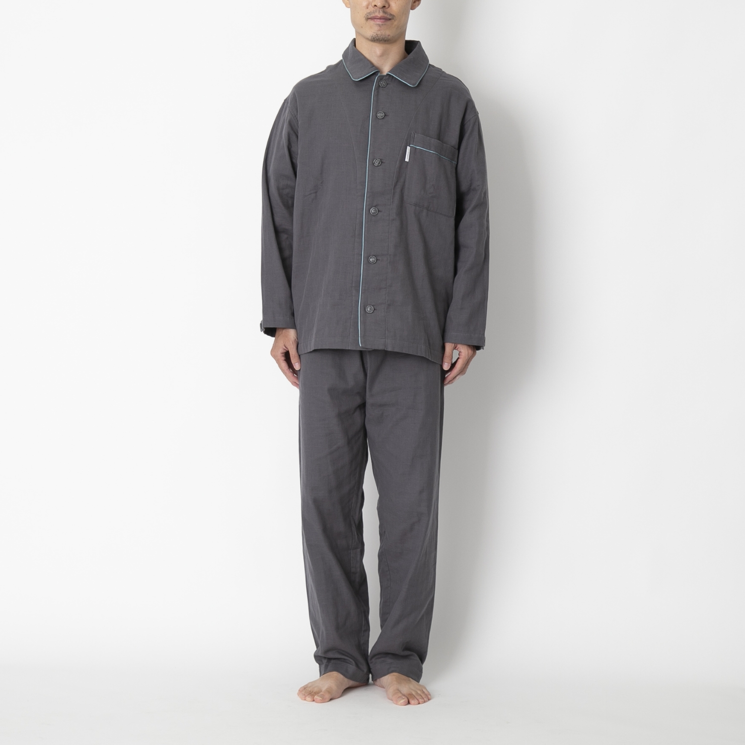 liflance/しなやか3重ガーゼパジャマ メンズ -就寝中の冷えを防ぐ