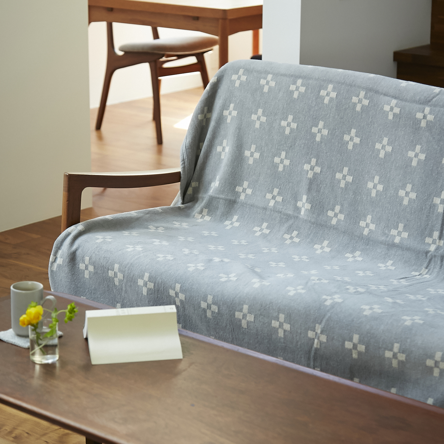 KLIPPAN/シュニールコットン シングルブランケット -やわらかいのに