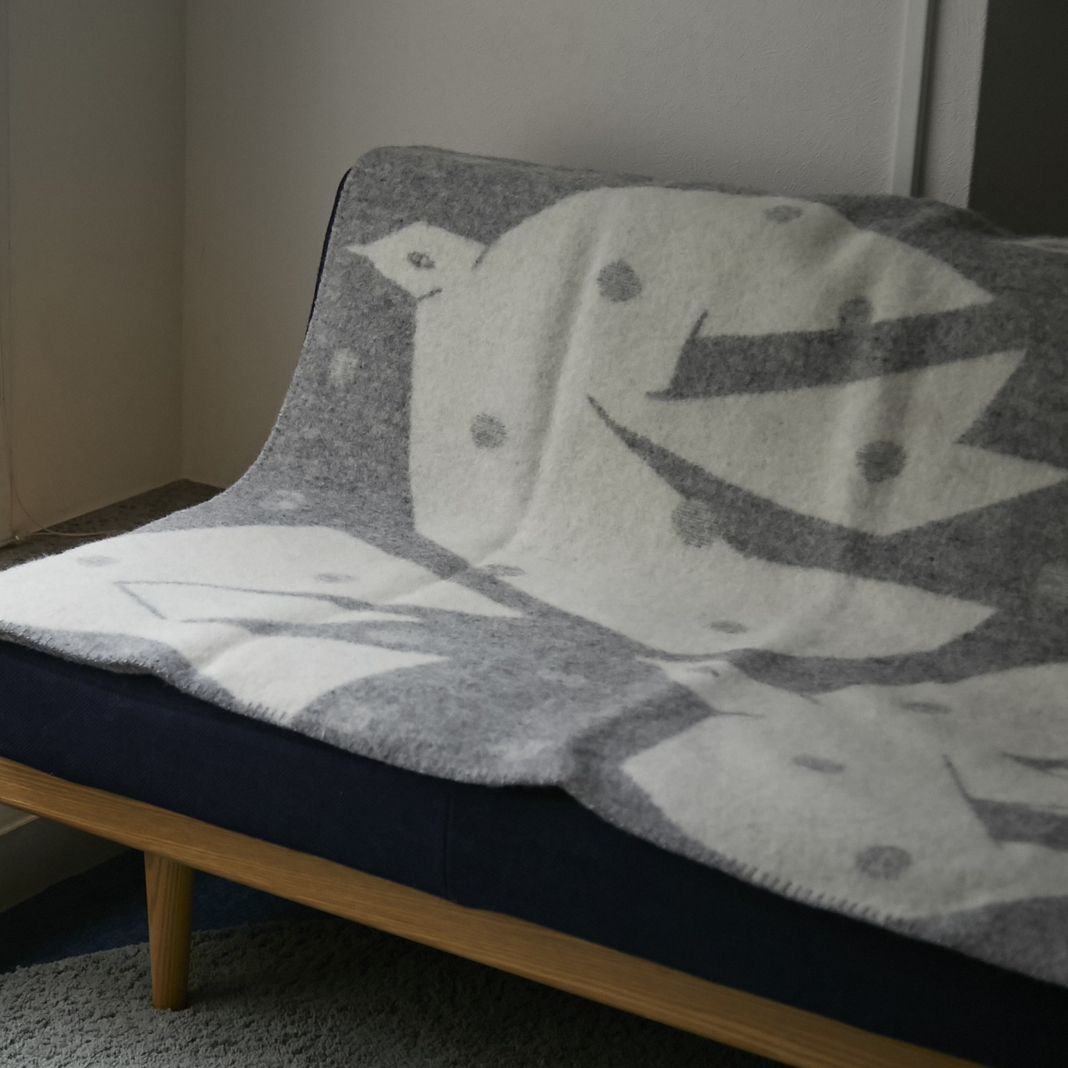 KLIPPAN/mina perhonen ウールブランケット シングル TRIP -あたたかい