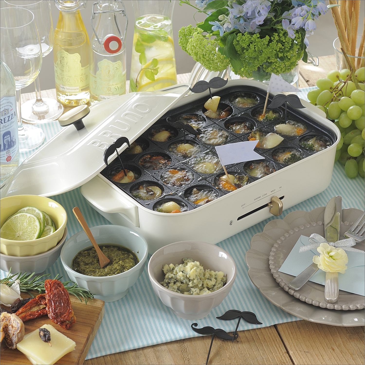 BRUNO/コンパクトホットプレート -卓上料理はこれ一台、コンパクトな