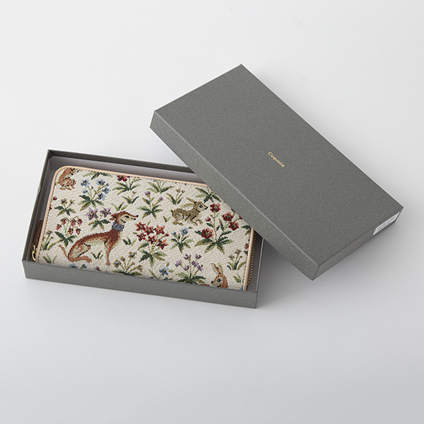 Coquette/ゴブラン ラウンドファスナー 長財布 -廃盤の危機を乗り越え