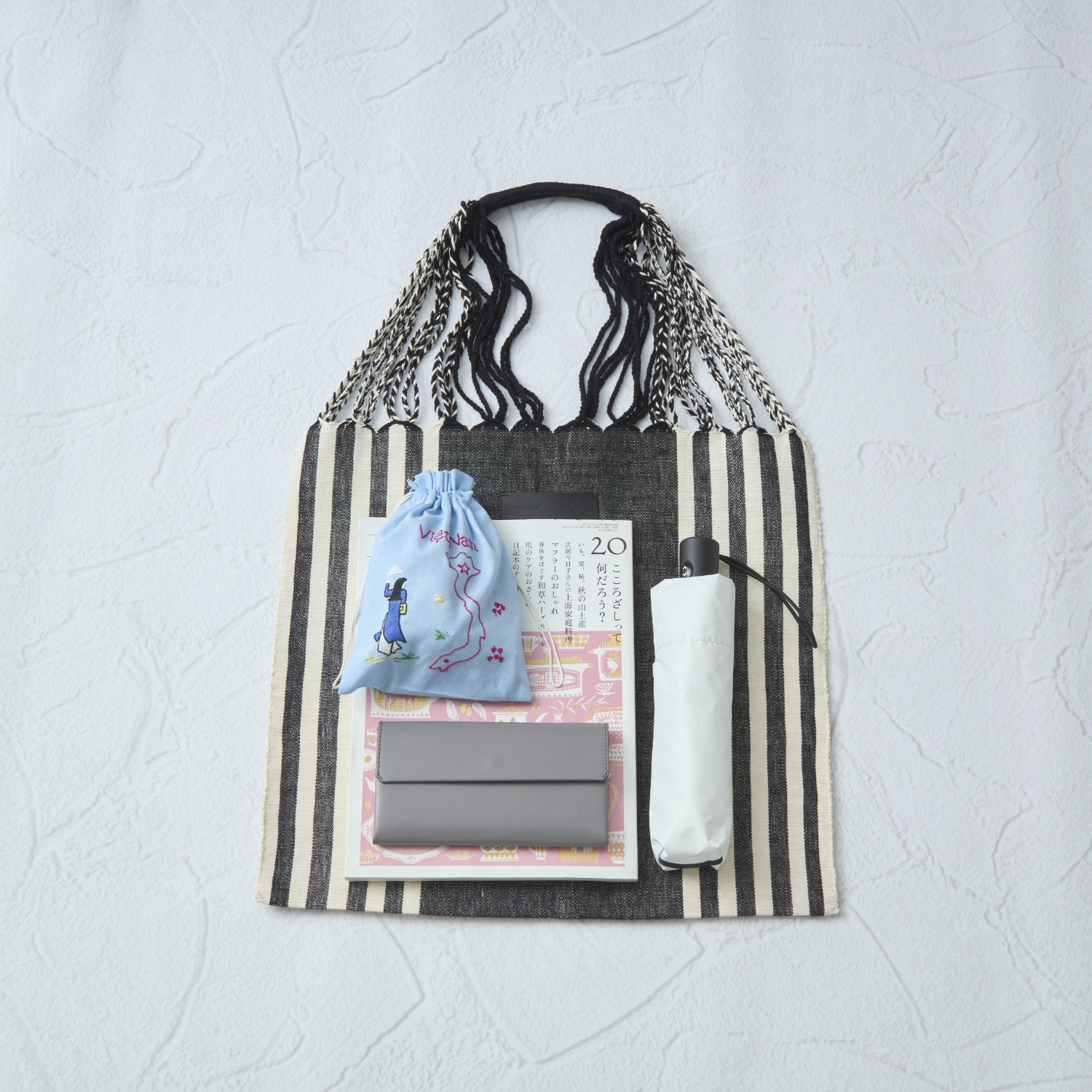 Moonbird/手織りのハンモックバッグ Lサイズ -軽くて丈夫なコットン製