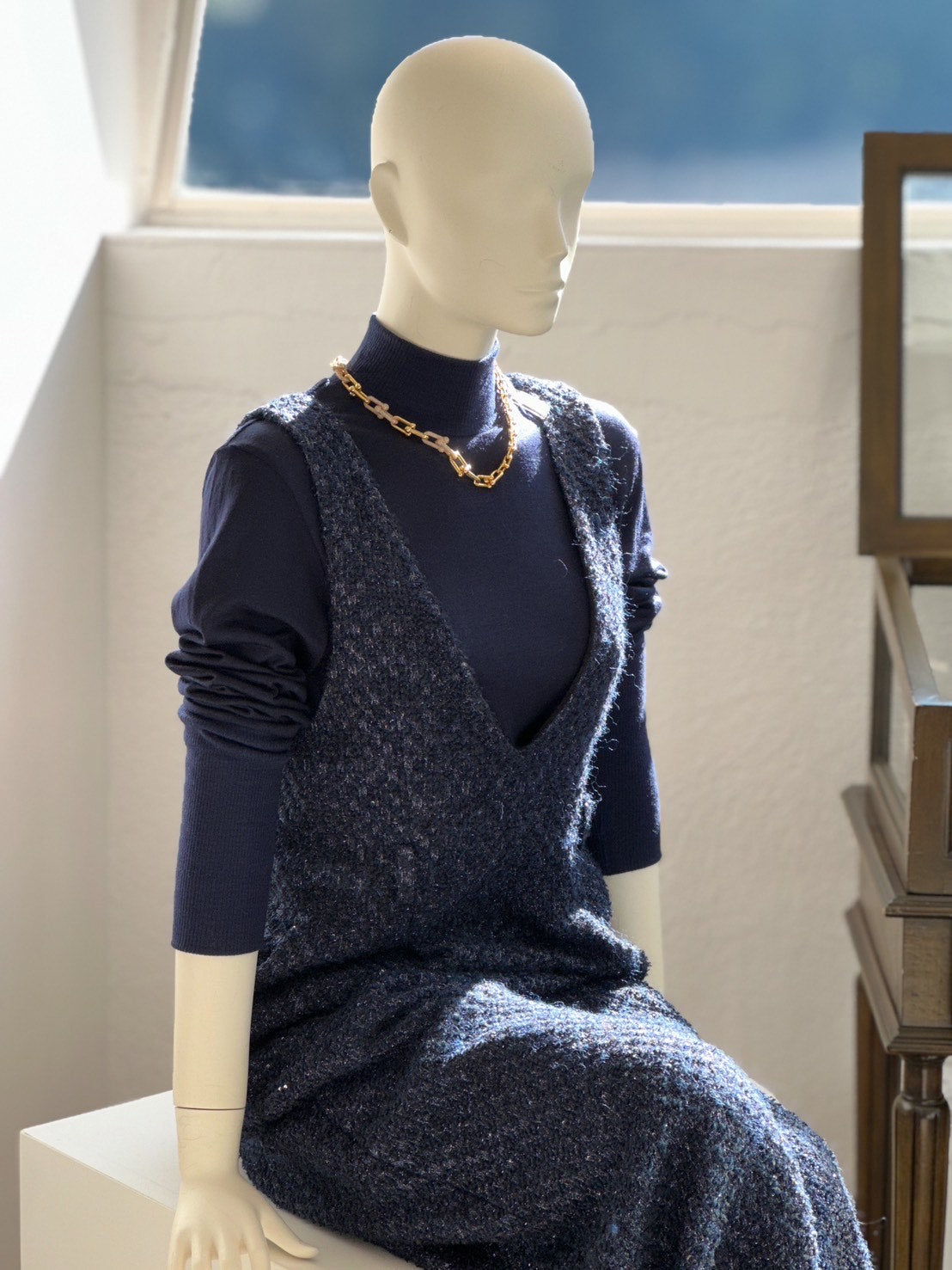 ツイードオールインワン（ネイビー） – stylist-kurakuen