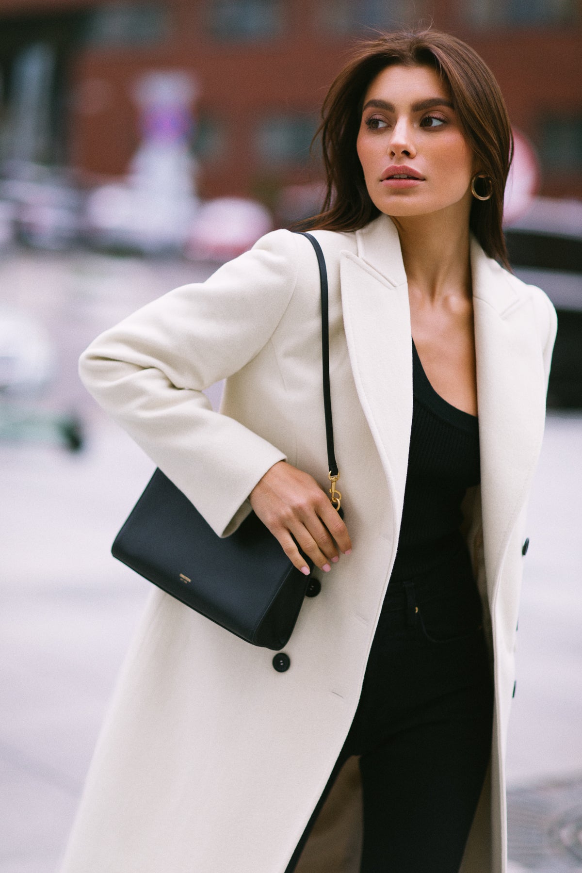 Ivory wool coat | Fitted wool coat – Sumarokova Atelier