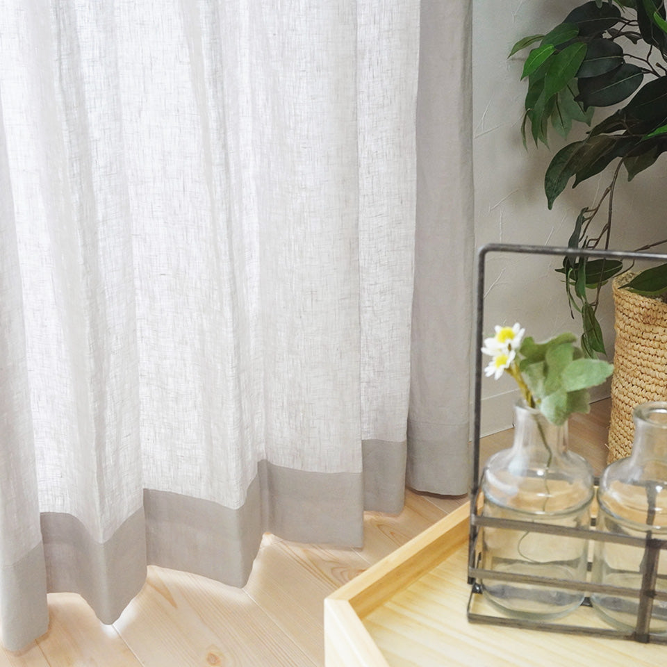 オーダー｜リネン100％の天然素材ナチュラル麻カーテン｜リノ