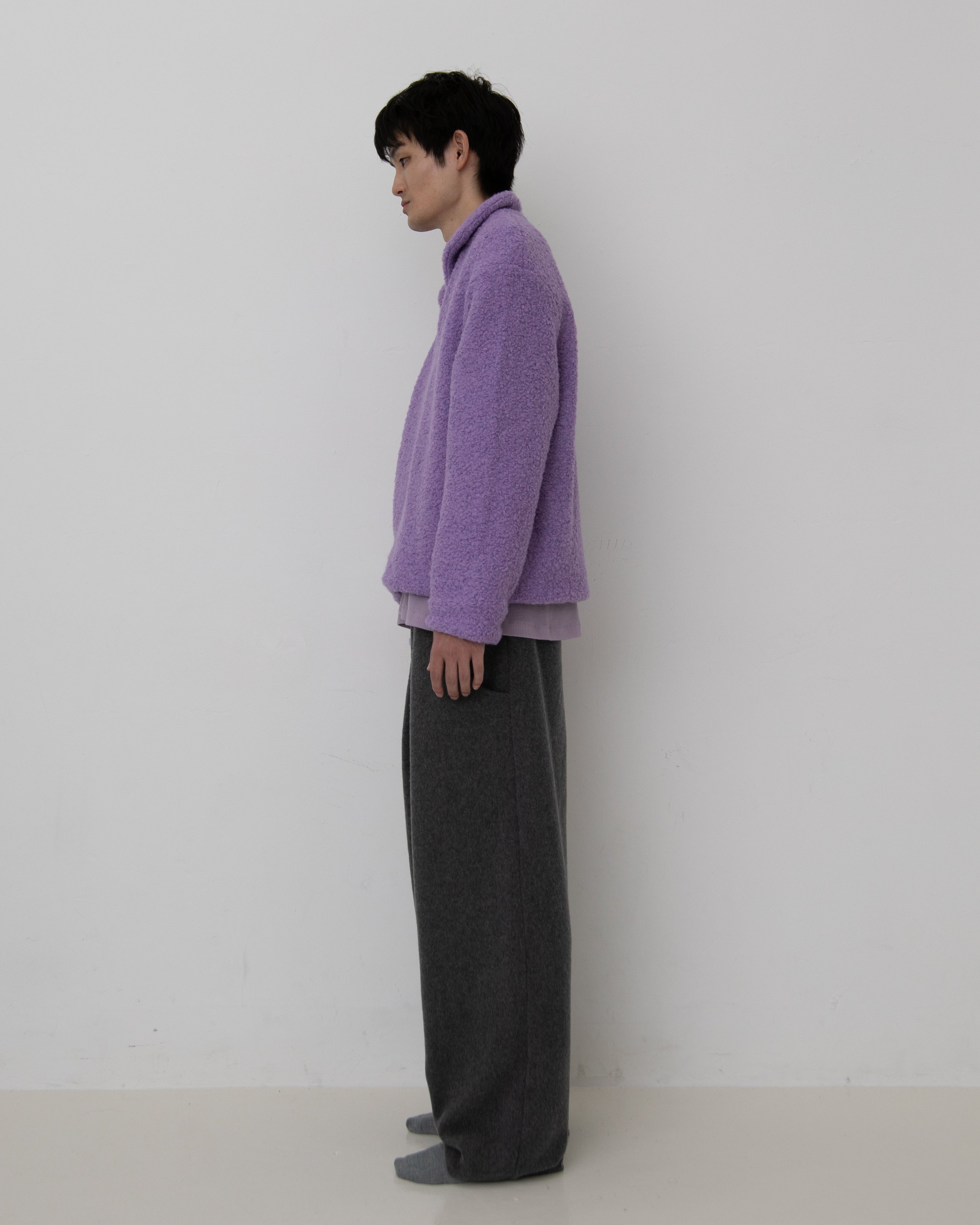 MOSSA WOOL WIDE SAROUEL SLACKS – SUNSET