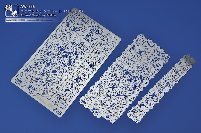 スジボリ（スジ彫リ）用のガイド、テンプレートです。ガンプラ