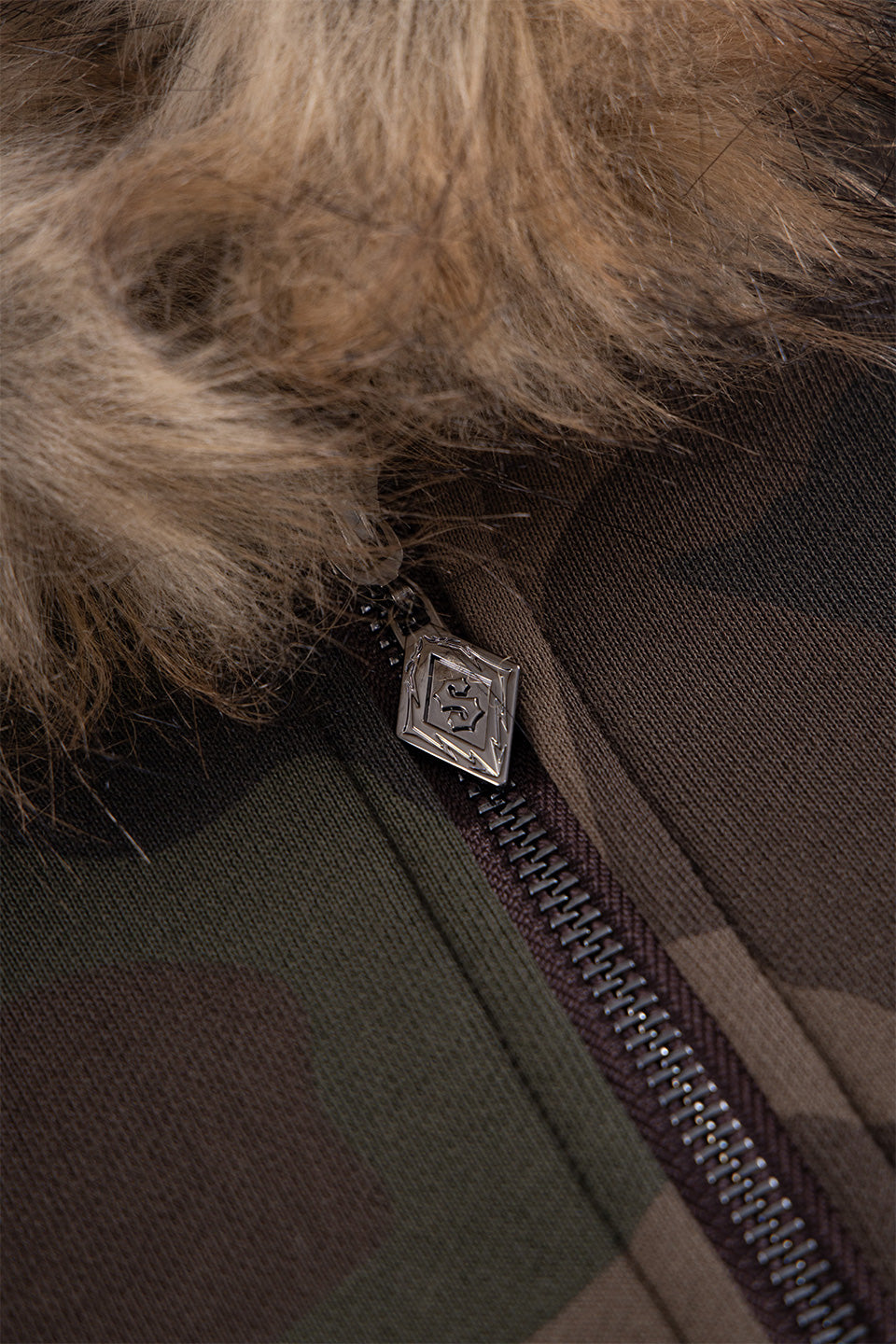 Faux Fur Cross Zip Hoodie｜SUPPLIER｜フーディー