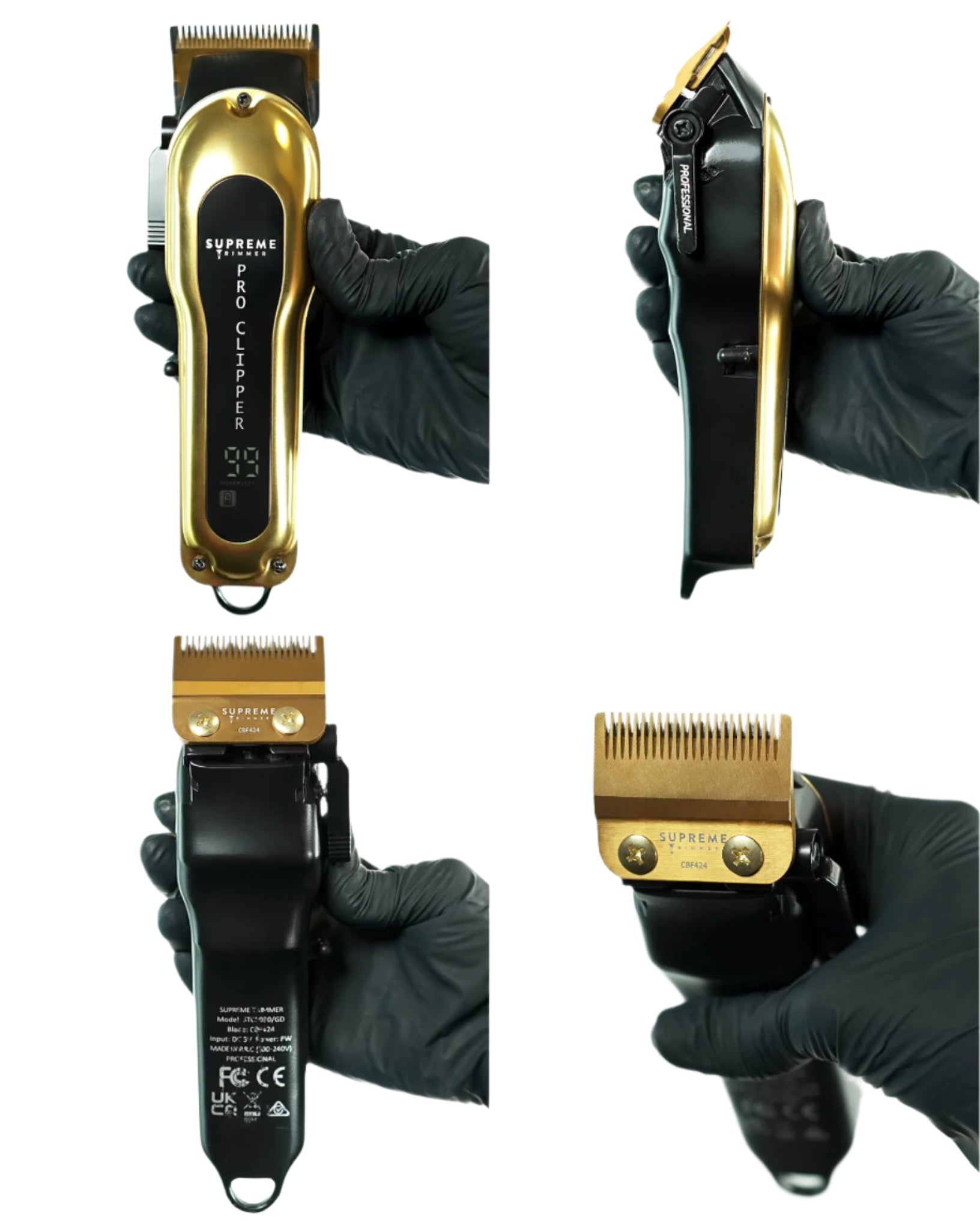 Pro Clipper by Supreme Trimmer - Professional Hair Clipper for