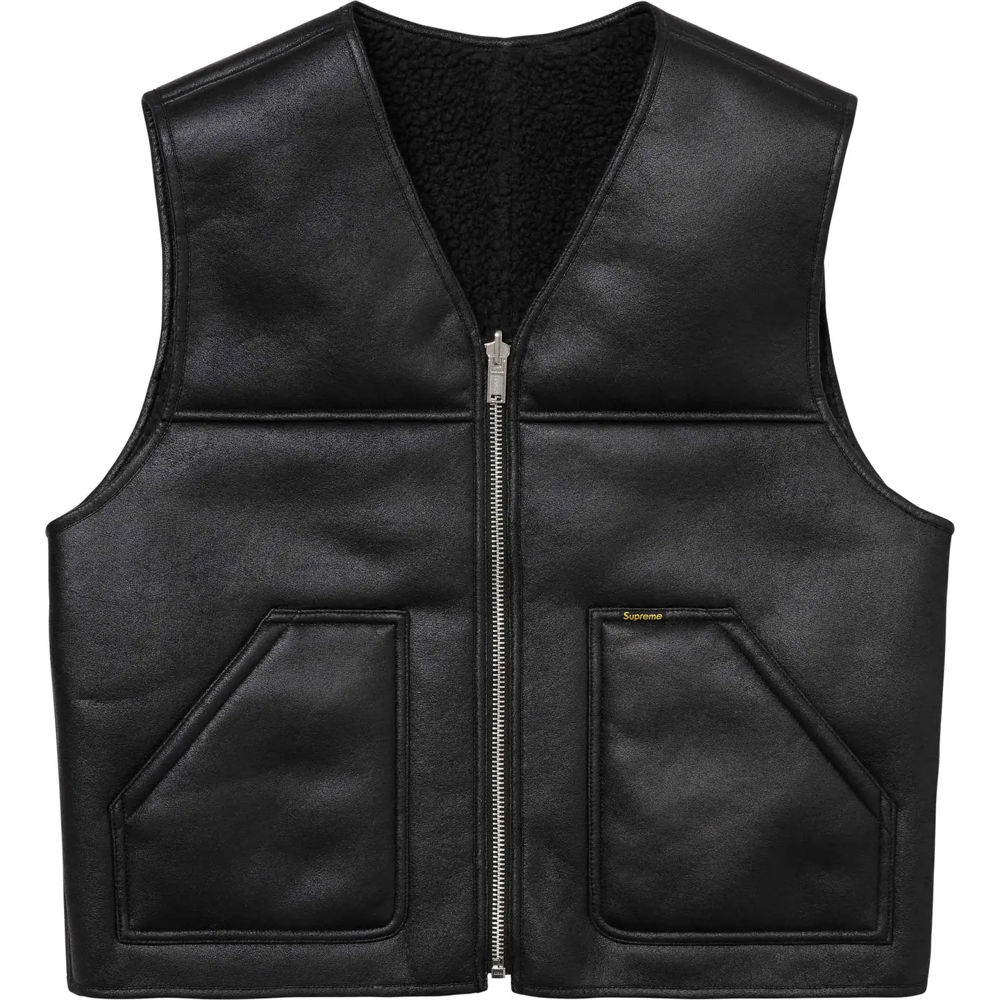 Reversible Faux Shearling Vest | Supreme 24fw