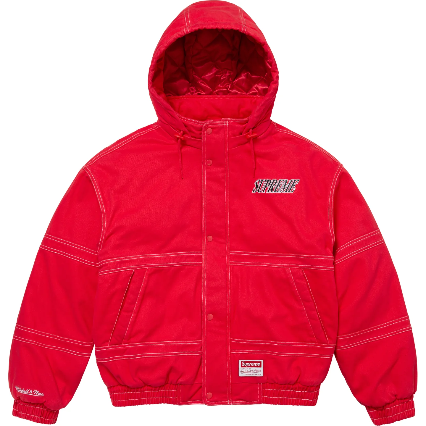 Supreme®/Mitchell & Ness® Twill Stadium Jacket | Supreme 24fw