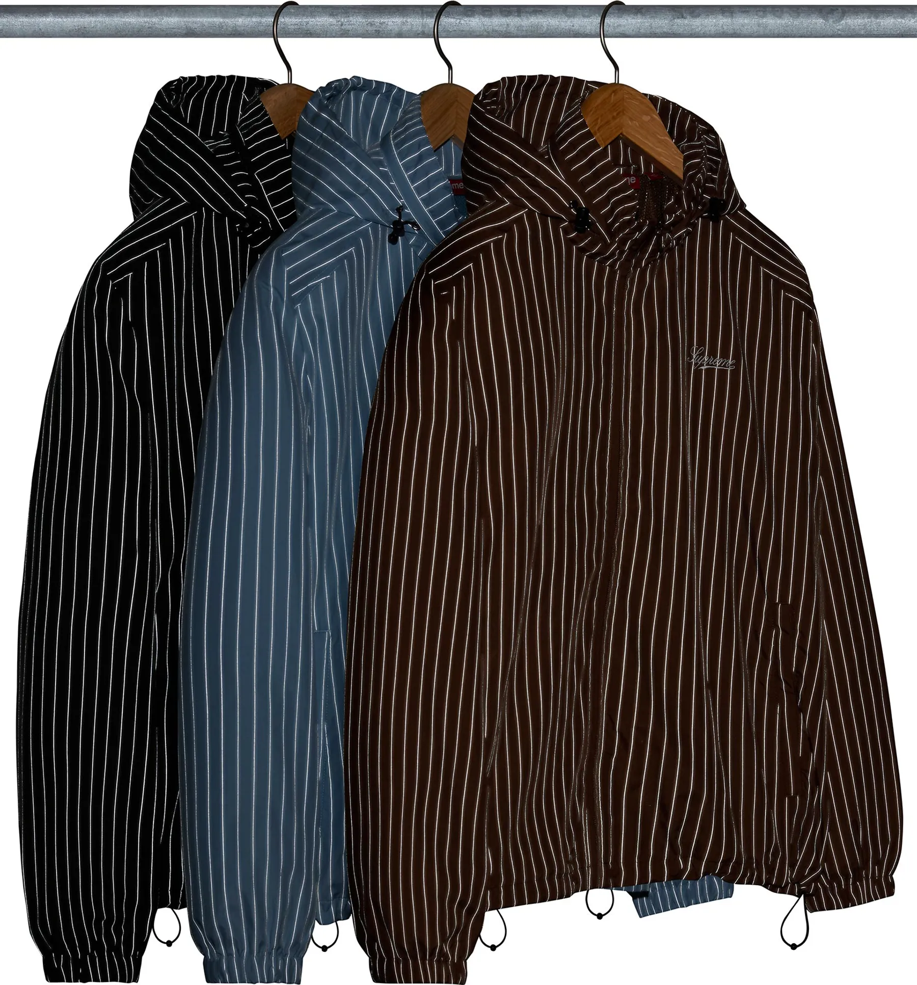 Reflective Pinstripe Track Jacket | Supreme 24fw