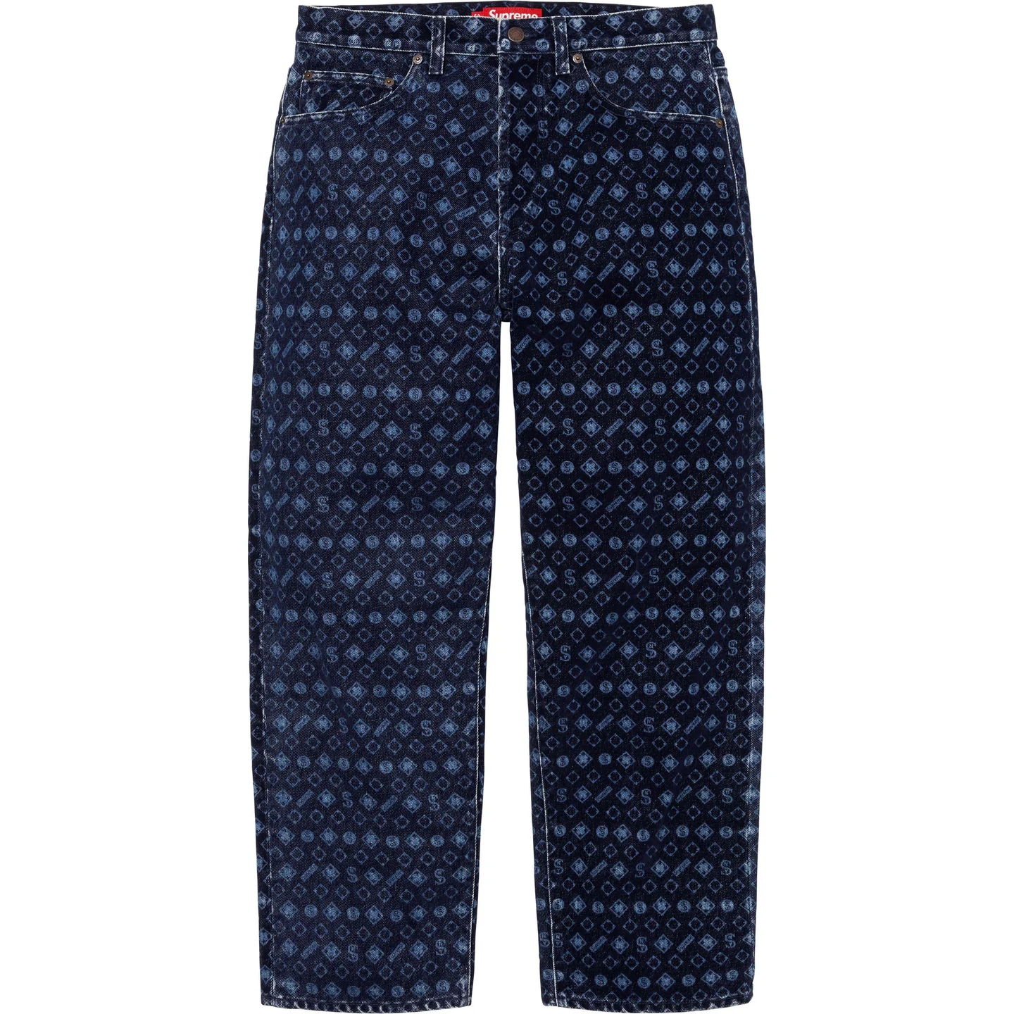 Flocked Loose Fit Jean | Supreme 24fw