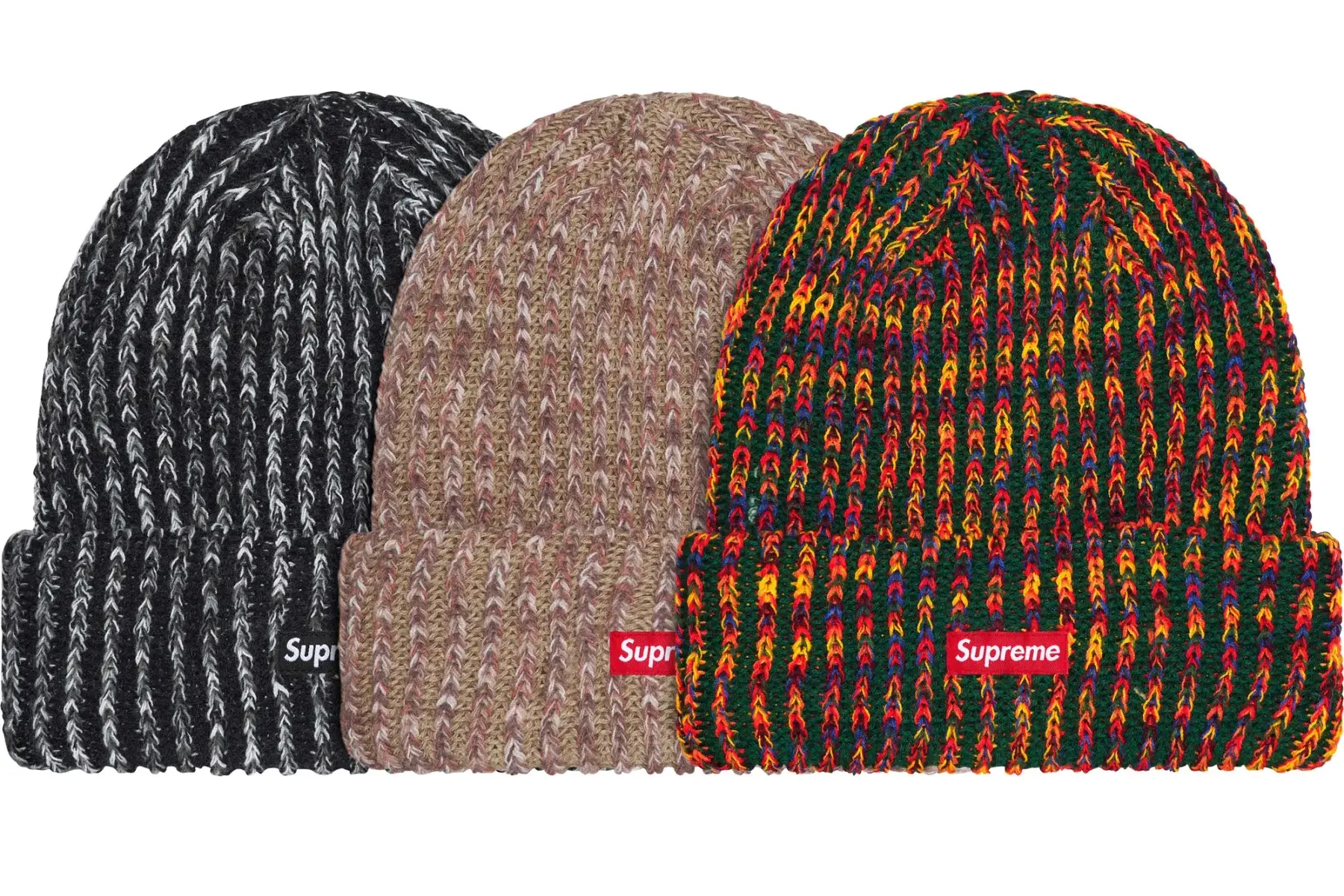 Rainbow Loose Gauge Beanie | Supreme 24fw