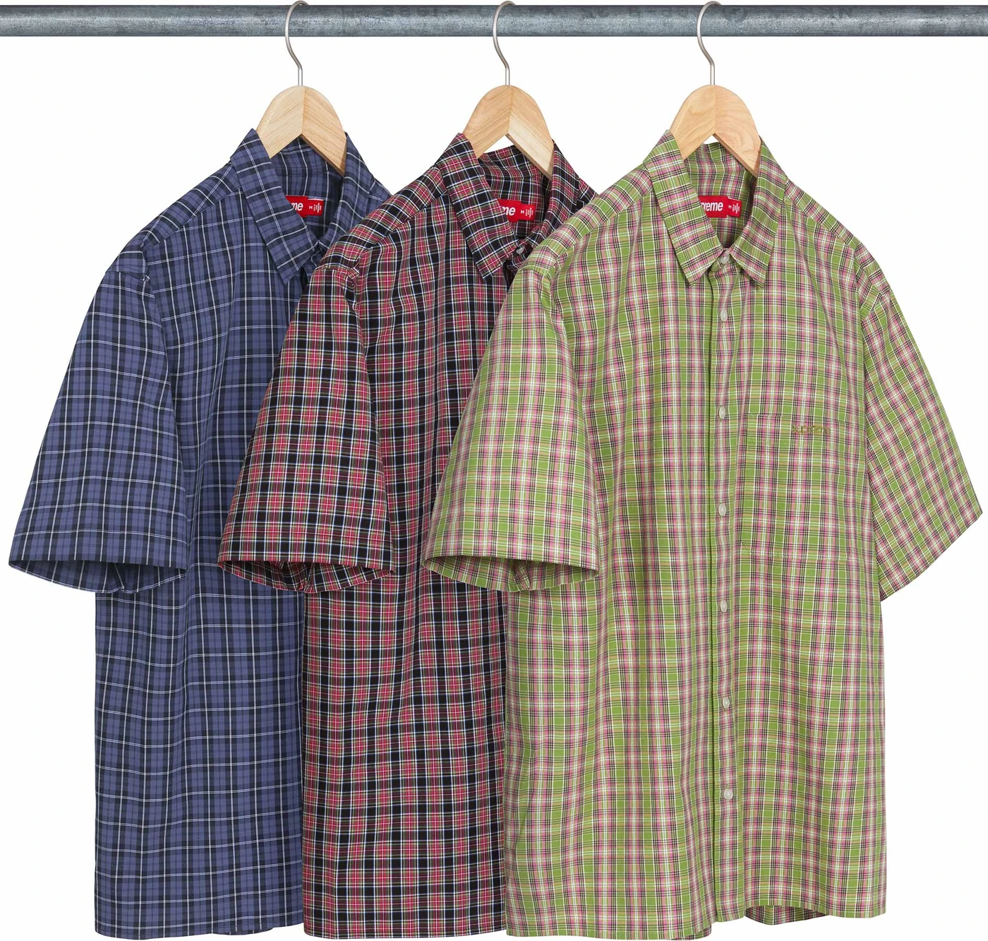 Loose Fit Mini Plaid S/S Shirt | Supreme 24ss