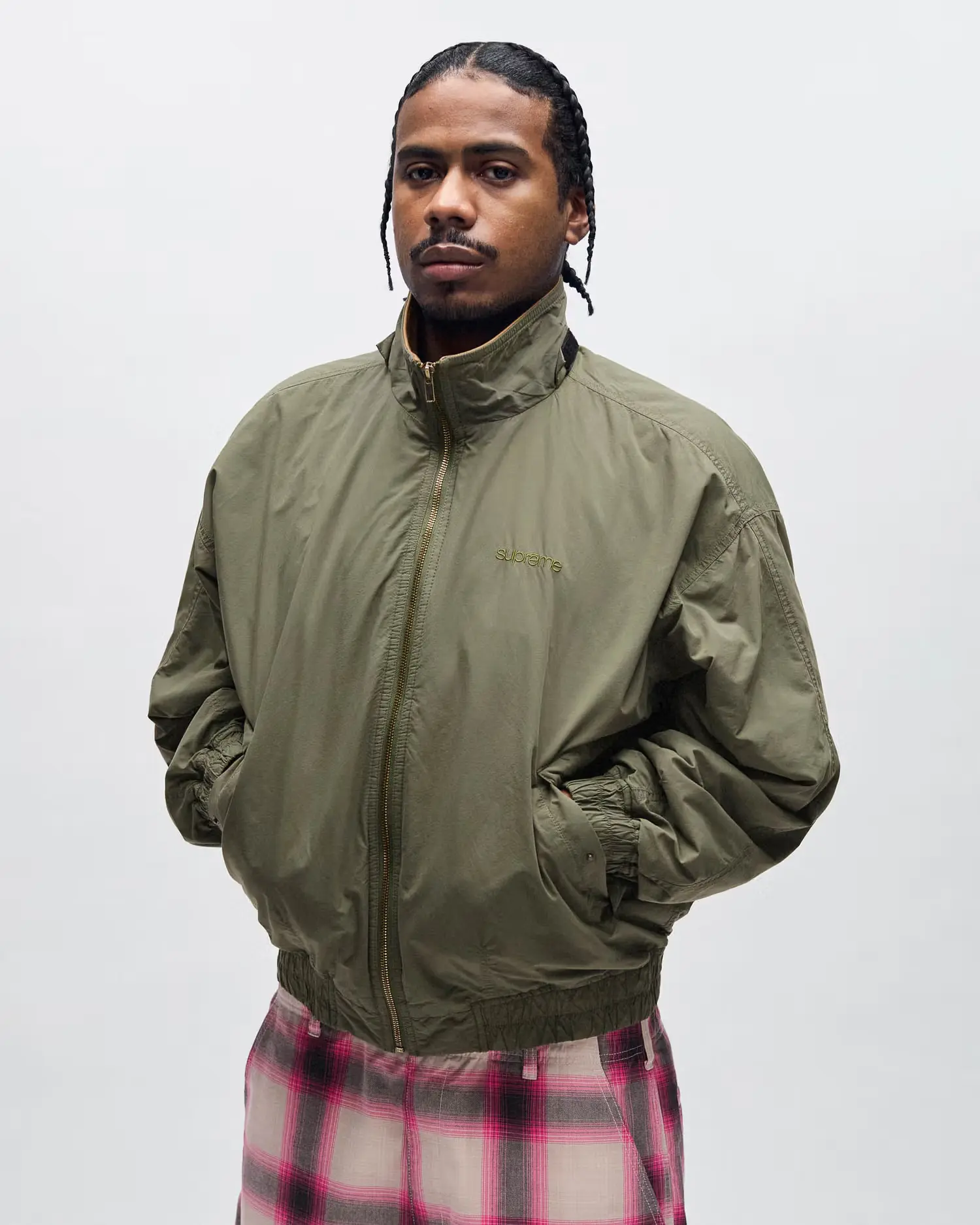 Leather Collar Utility Jacket | Supreme 25ss