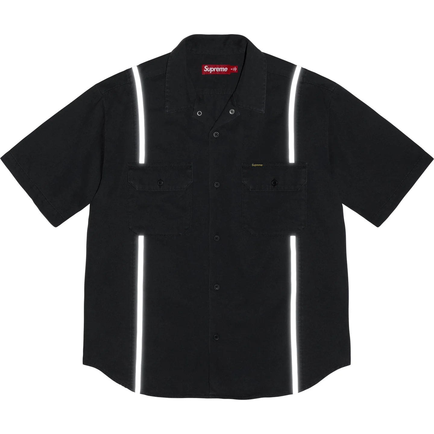 Reflective Stripe S/S Work Shirt | Supreme 25ss
