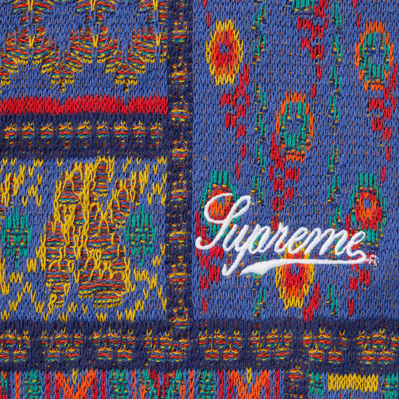 Patchwork Knit Zip Up Polo | Supreme 20ss