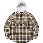 Hooded Flannel Zip Up Shirt | Supreme 21fw