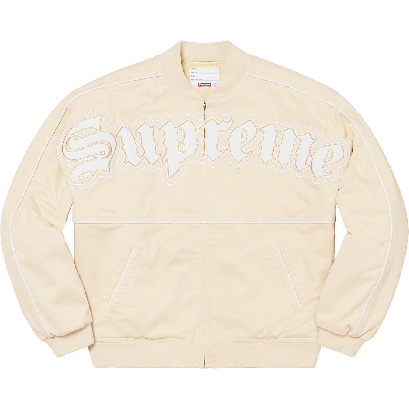 Twill Old English Varsity Jacket | Supreme 21ss