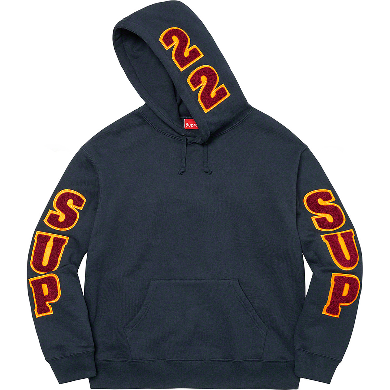 Supreme Team Chenille Hooded Sweatshirt | Supreme 22ss