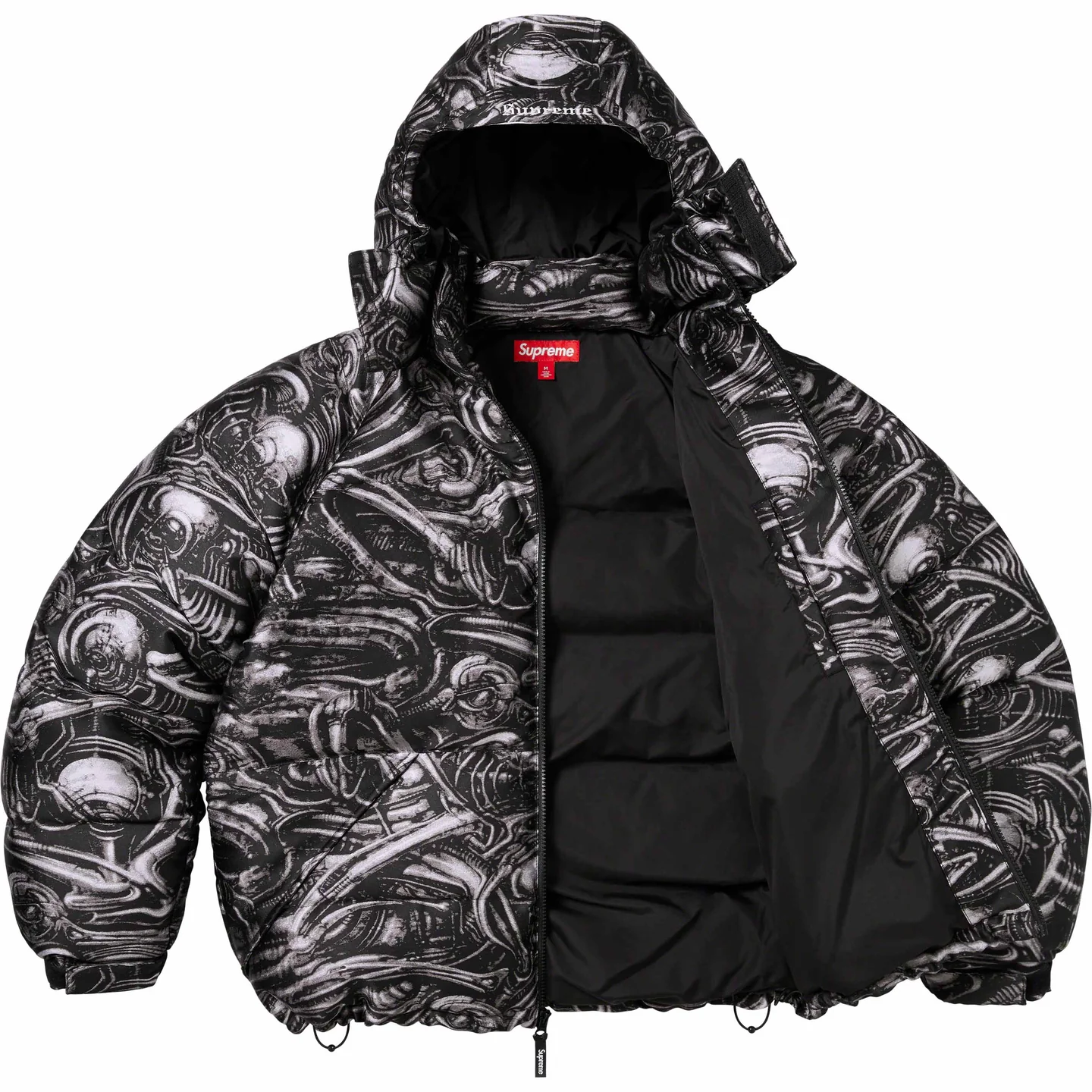 H.R. Giger Jacquard Down Puffer Jacket | Supreme 23fw