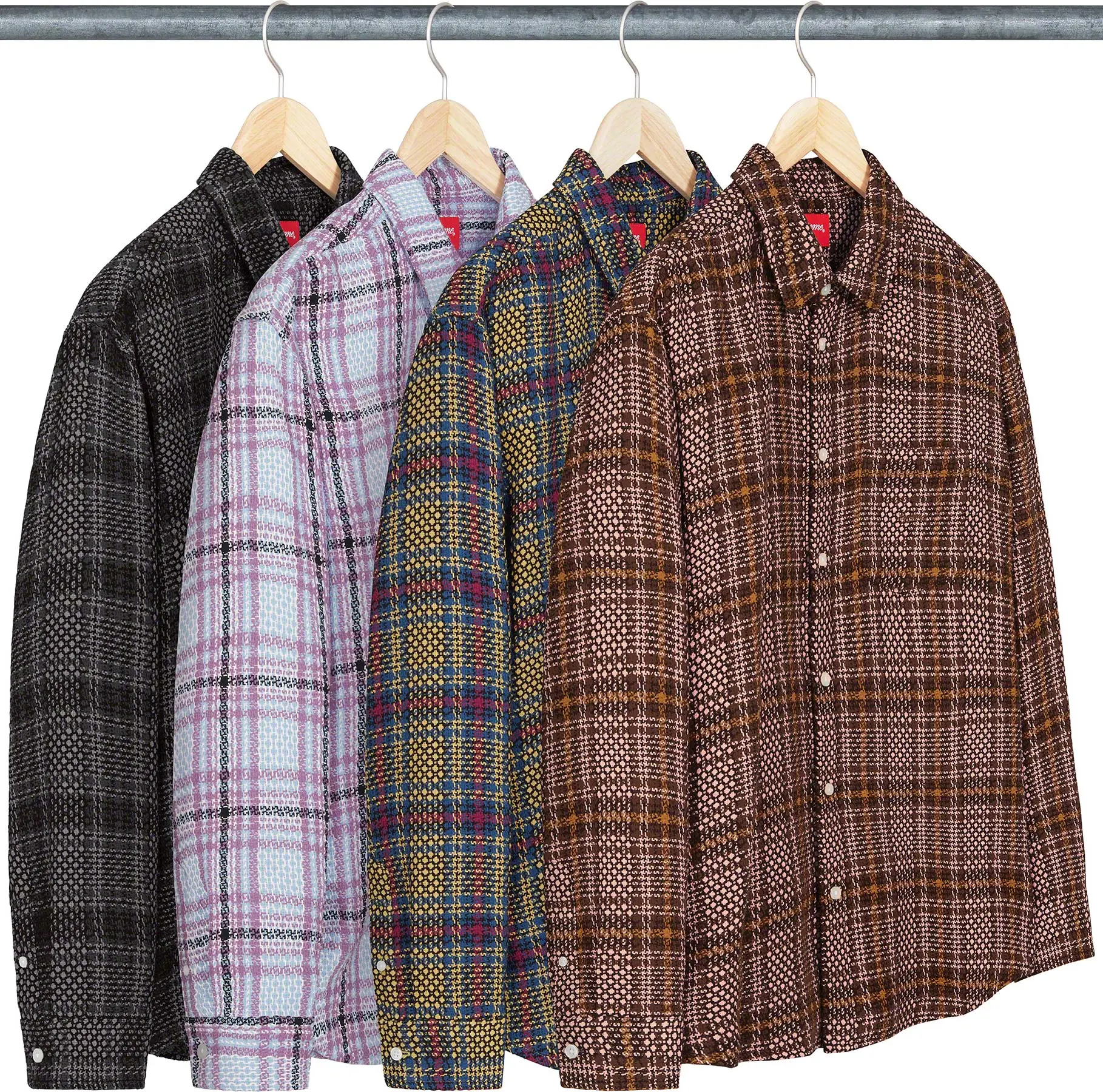 Basket Weave Plaid Shirt | Supreme 23ss