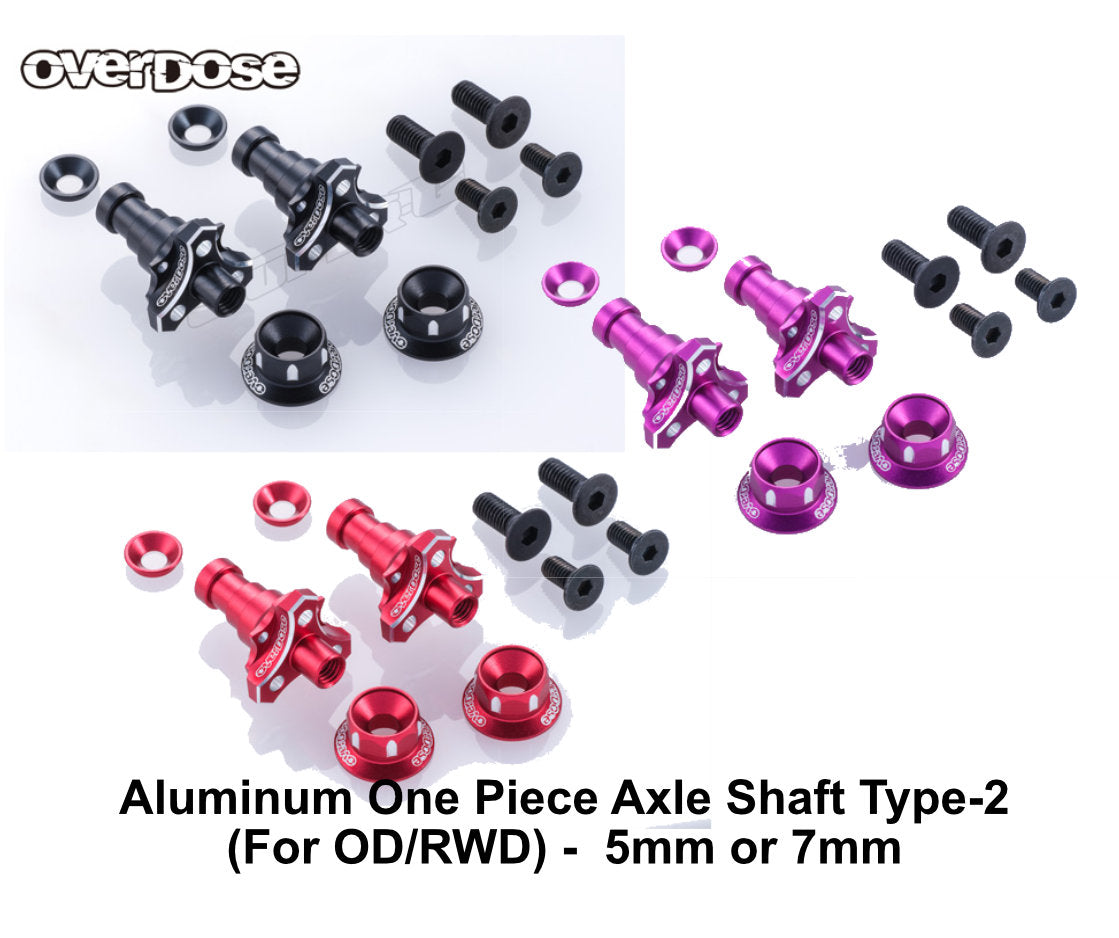 GALM Aluminum Shock Stand Off 4 pcs Black (Ball Nuts) [OVERDOSE