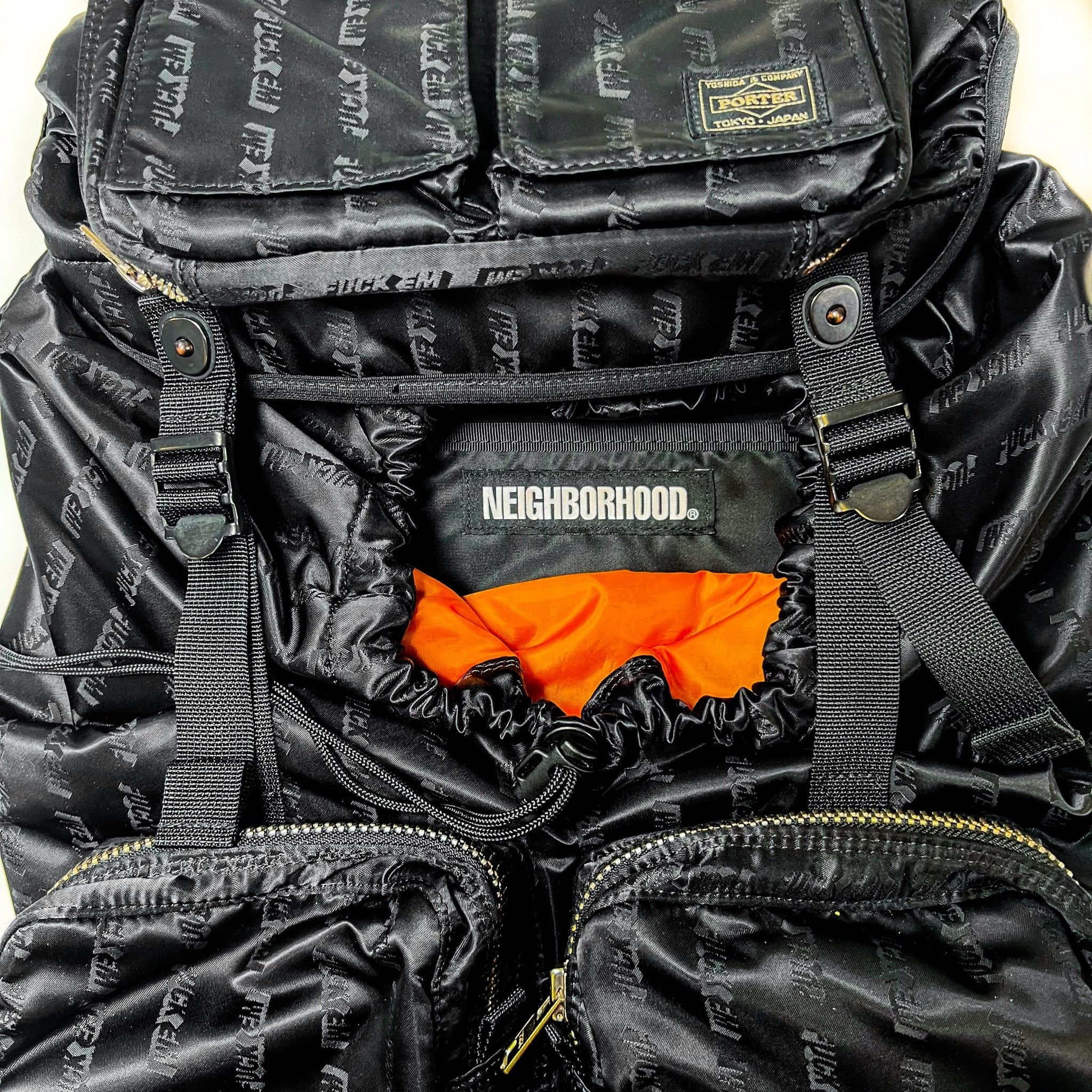Neighborhood x Porter Yoshida 'F**k Em' Backpack – supergl0rious