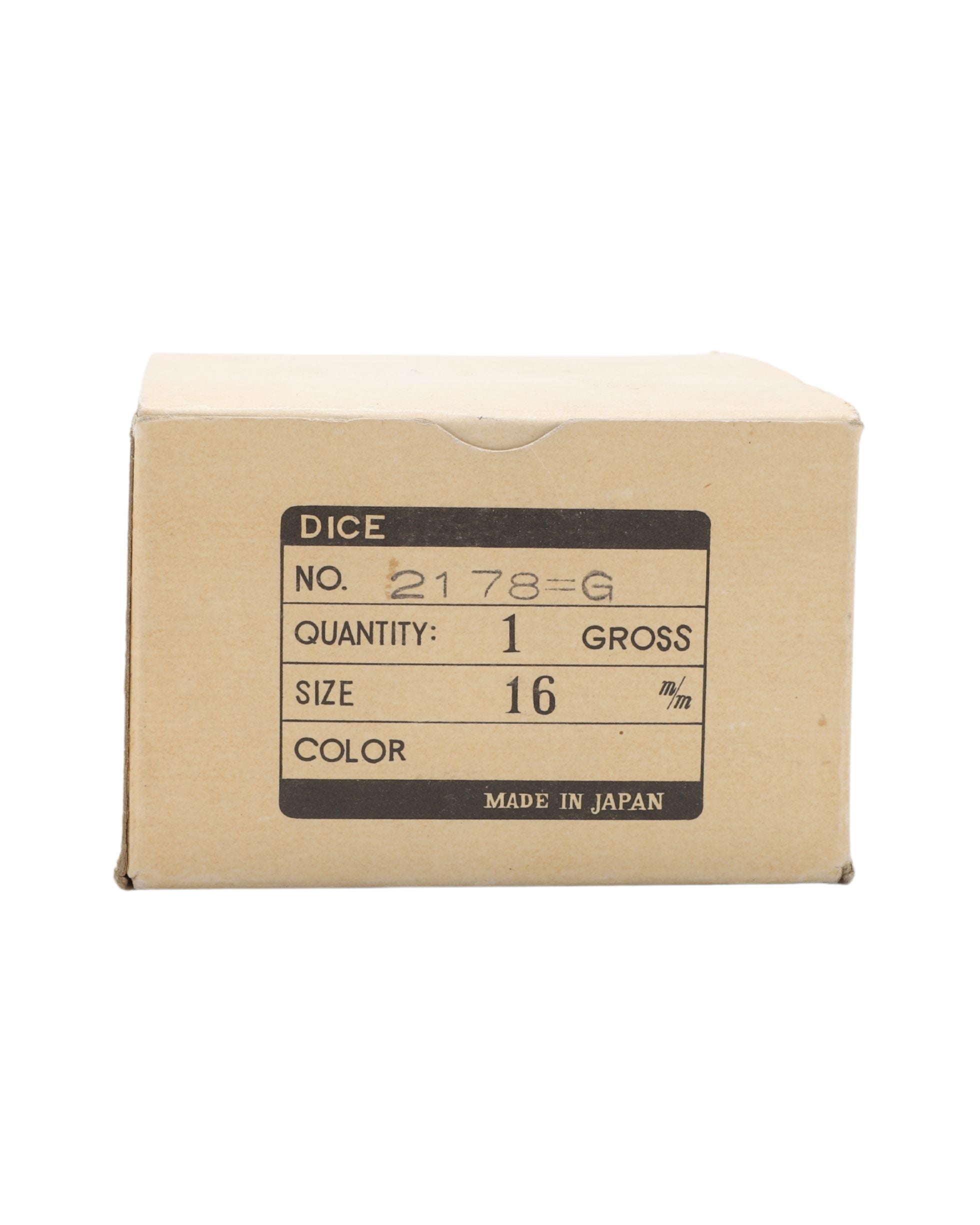 1970s Box of 144 Green Dice – Made in Japan NOS – Surfing Cowboys