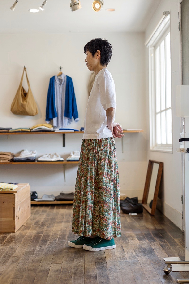 ヤエカ リバティ オーチャード タックキュロット