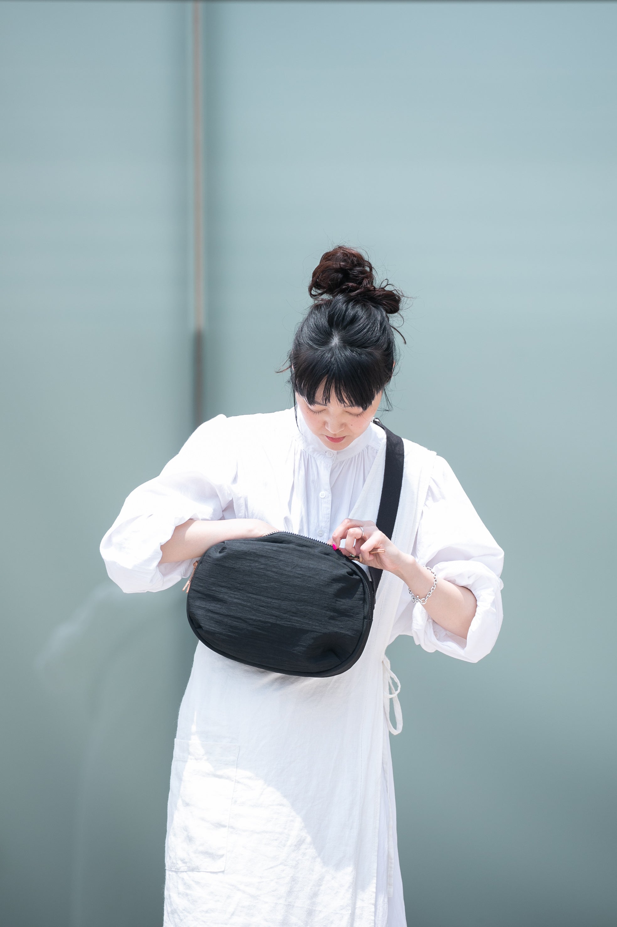 NIZYU KANO FUKUI SIWAナイロンボディバッグM